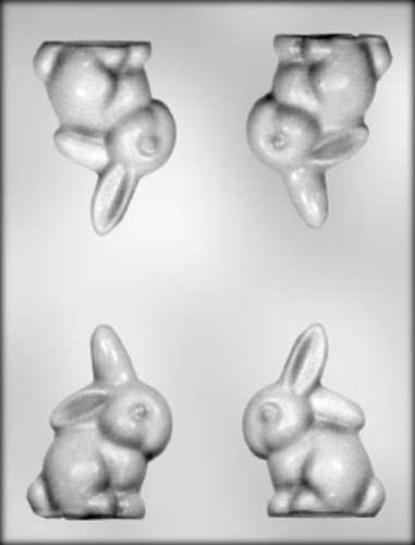 3D Med Chubby Easter Bunny Chocolate Mould - Click Image to Close
